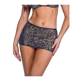 Sequin Fishnet Skirt - Black/Multi SM