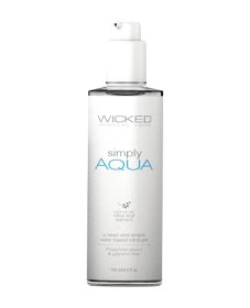 Wicked Sensual Care Simply Aqua Waterbased Lubricant - 4 oz